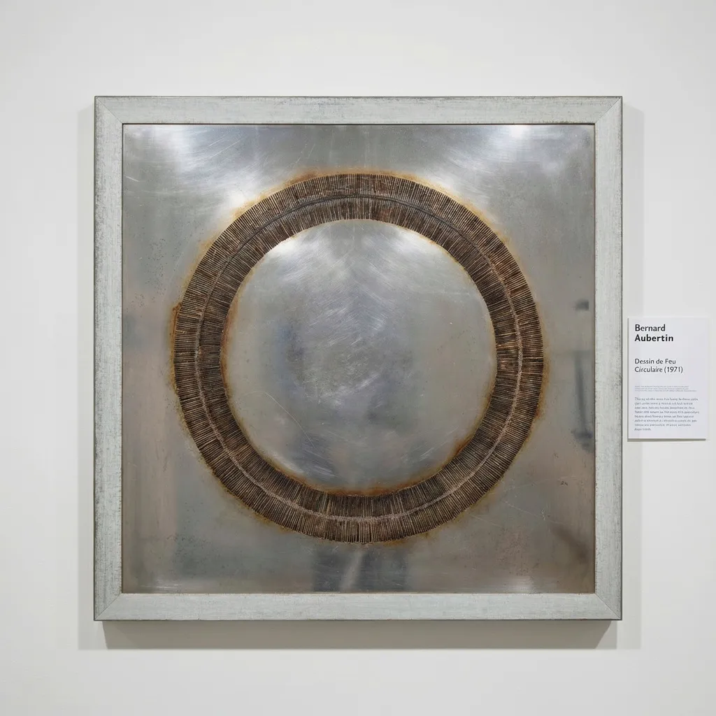 Dessin de Feu Circulaire (1971) by Bernard Aubertin